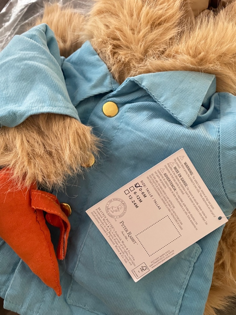 Peter Rabbit Costume - Picture 2 of 4